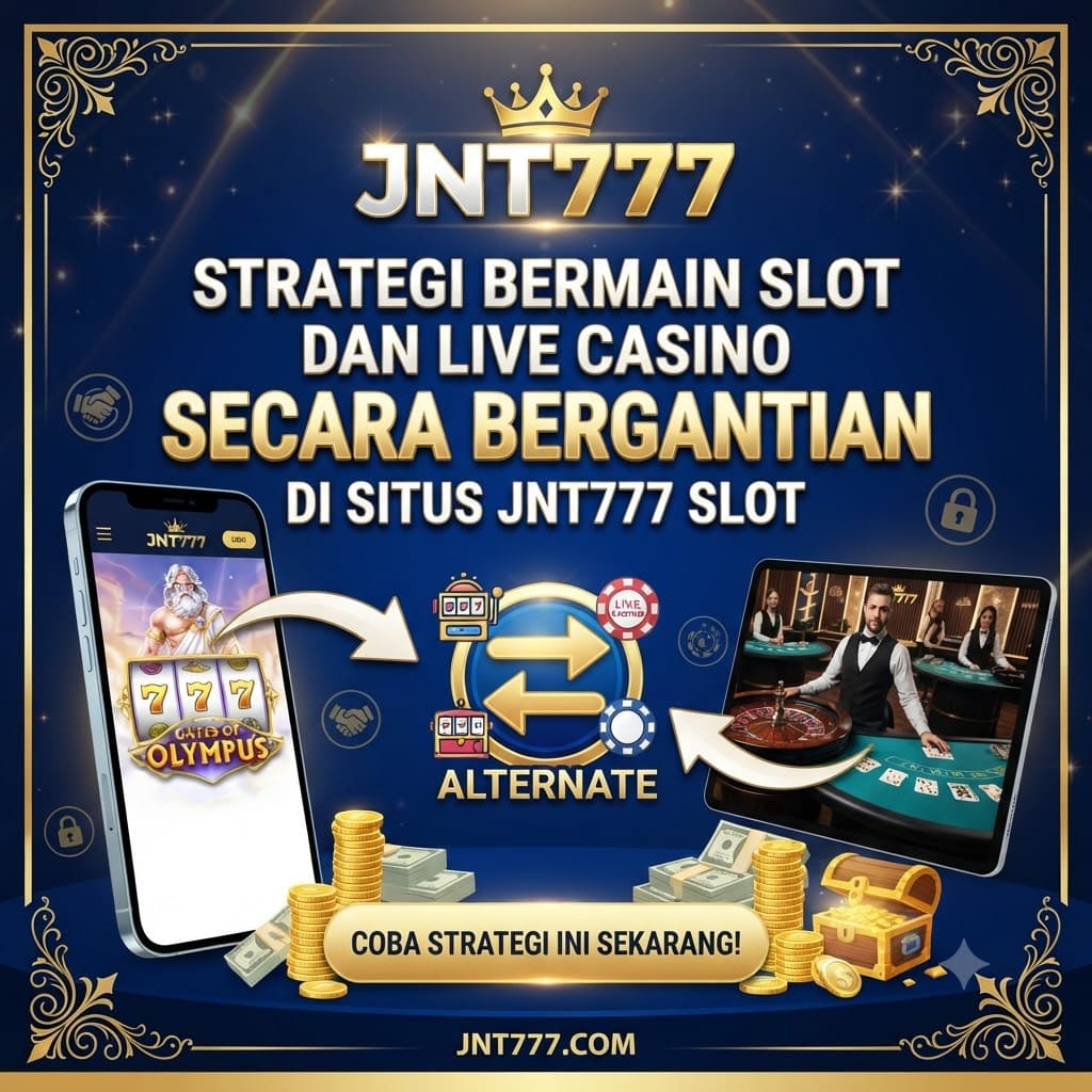 Strategi Bermain Slot dan Live Casino Secara Bergantian di Situs JNT777 Slot