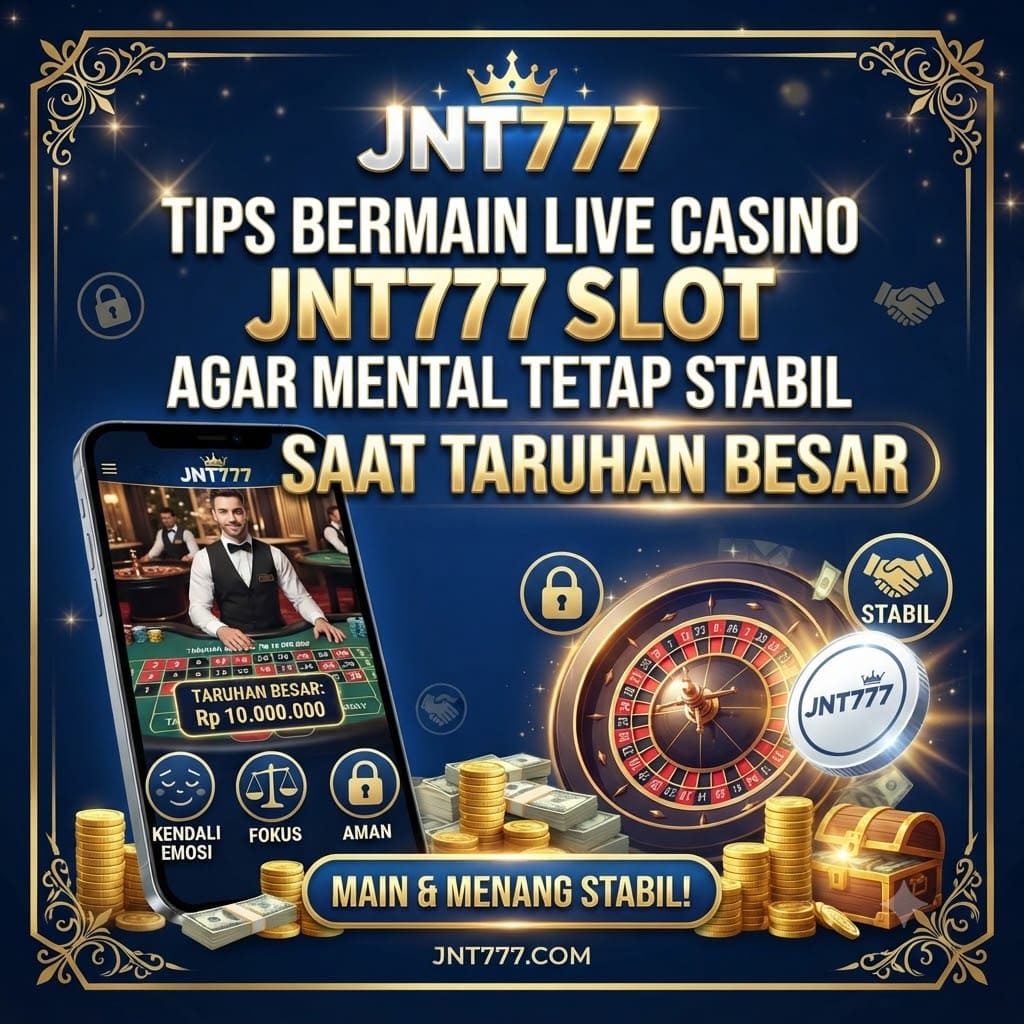 Tips Bermain Live Casino JNT777 Slot Agar Mental Tetap Stabil Saat Taruhan Besar